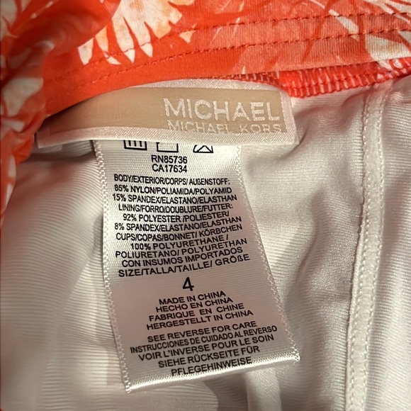 Michael Kors Bandeau Cut Out One Piece - Picture 13 of 15